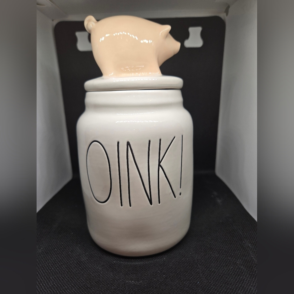 Rae Dunn "Oink" Pig Caniste